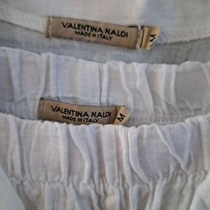 Linen pajamas set! Size medium